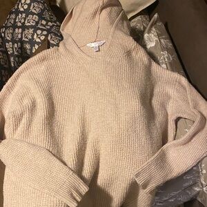 Time and Tru Light Tan Knit Sweater